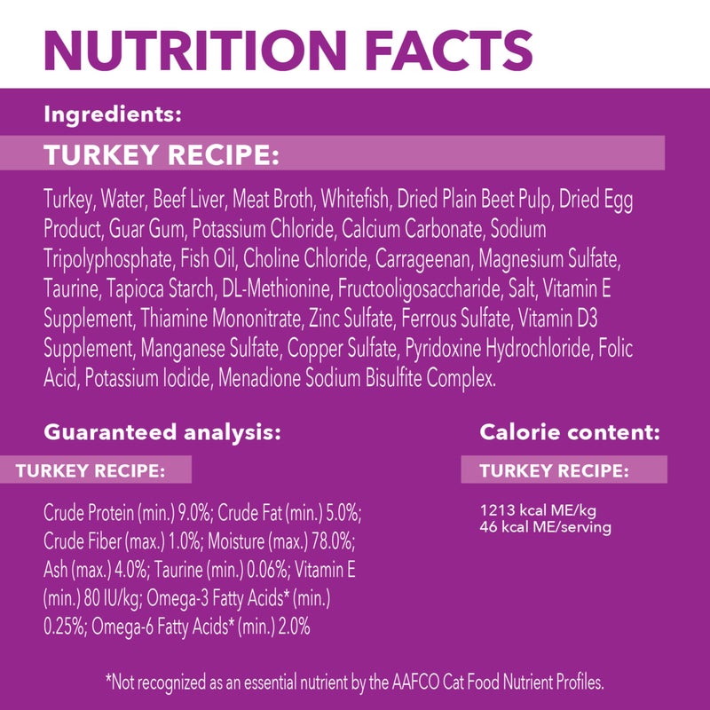 IAMS Perfect Portions Sensitive Digestion & Skin Wet Cat Food Pate, Adult Grain Free Pate, Turkey Recipes, (24) 2.6 oz. Twin-Pack Trays - Image 4