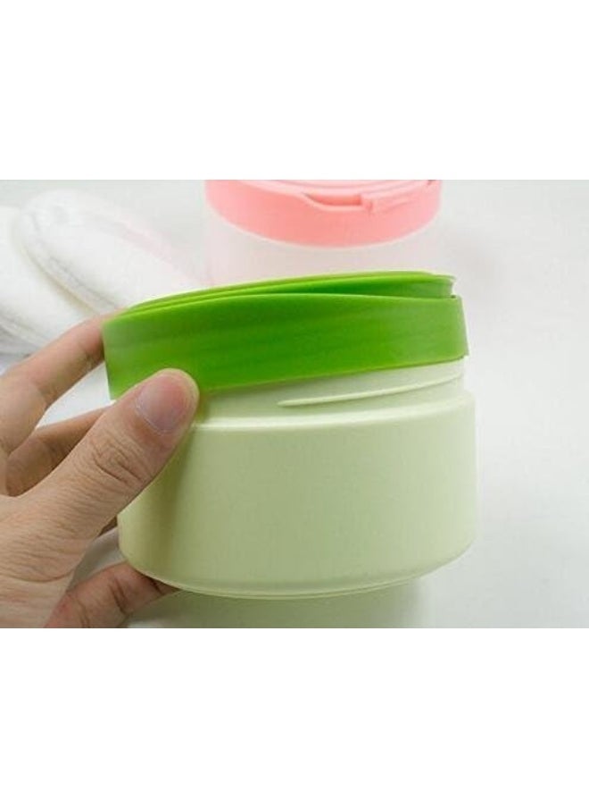Happyupcity 1PCS Empty Baby Body Powder Case with Powder Puff Kit After-Bath Powder Case Baby Care Face/Body Powder Puff Container Talcum Makeup Loose Powder Box Storage Powder Bottle with Sifter  - Image 5