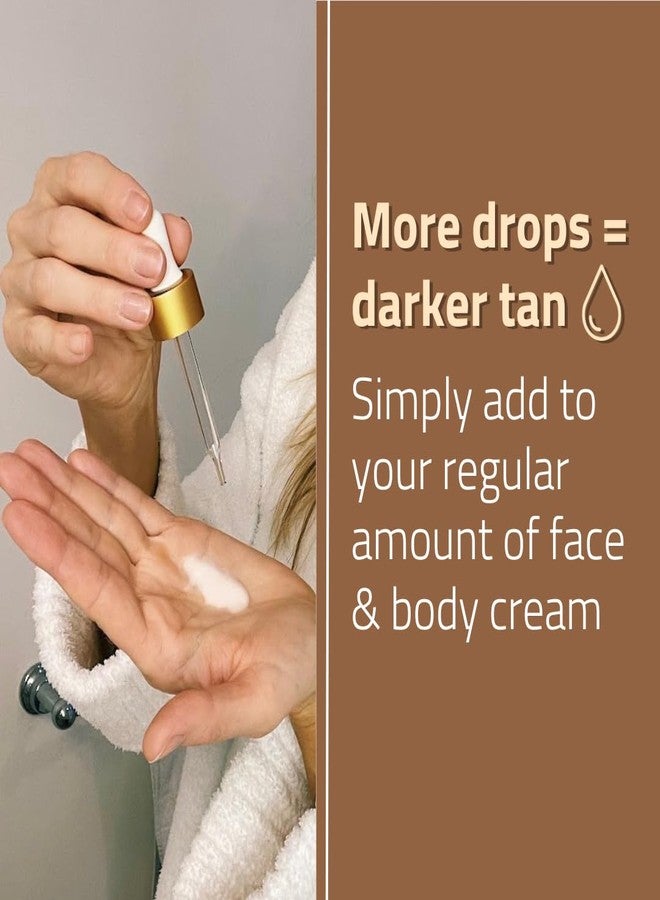 YEOUTH Face Tanning Drops to Add to Moisturizer, Hydrating Medium Face Tanner, Customizable Facial Bronzing Drops, No Nasty Smell, No Orange Tan 1oz - Image 5