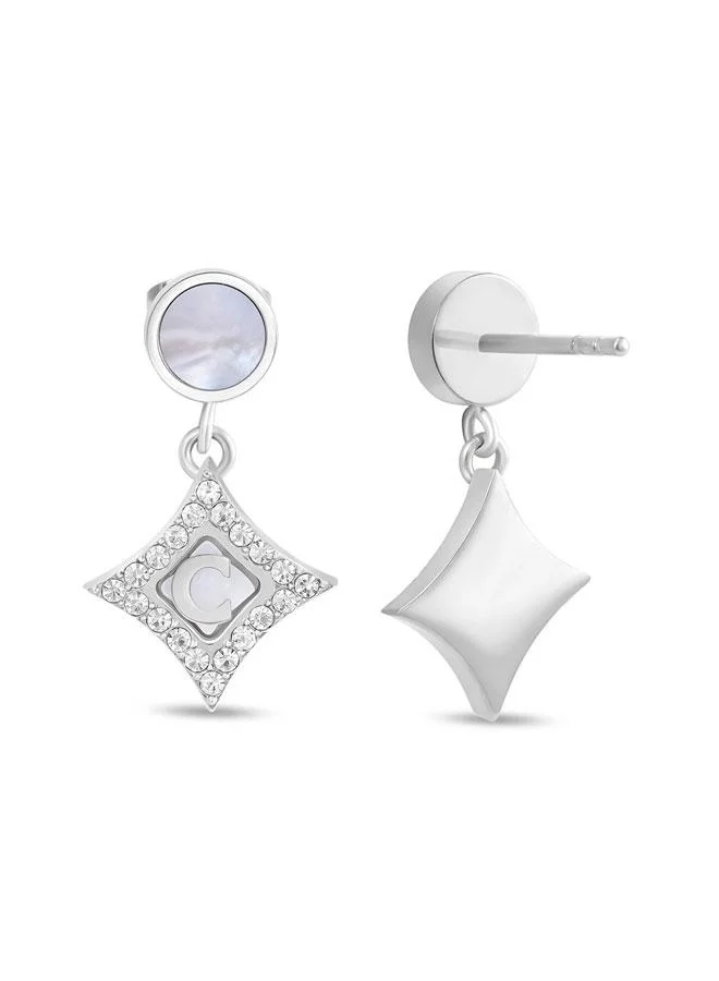 CERRUTI 1881 Tessa Tessa Stainless Steel Drop Earrings for Women 15mm for Women | Best Price UAE