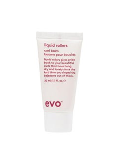 EVO EVO Liquid Rollers Curl Balm - Hair Styling Balm - Enhances Natural Curls, Protects Frizz & Improves Overall Condition - Travel Size, 30ml / 1.01fl.oz  - Image 1