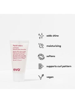 EVO EVO Liquid Rollers Curl Balm - Hair Styling Balm - Enhances Natural Curls, Protects Frizz & Improves Overall Condition - Travel Size, 30ml / 1.01fl.oz  - Image 4