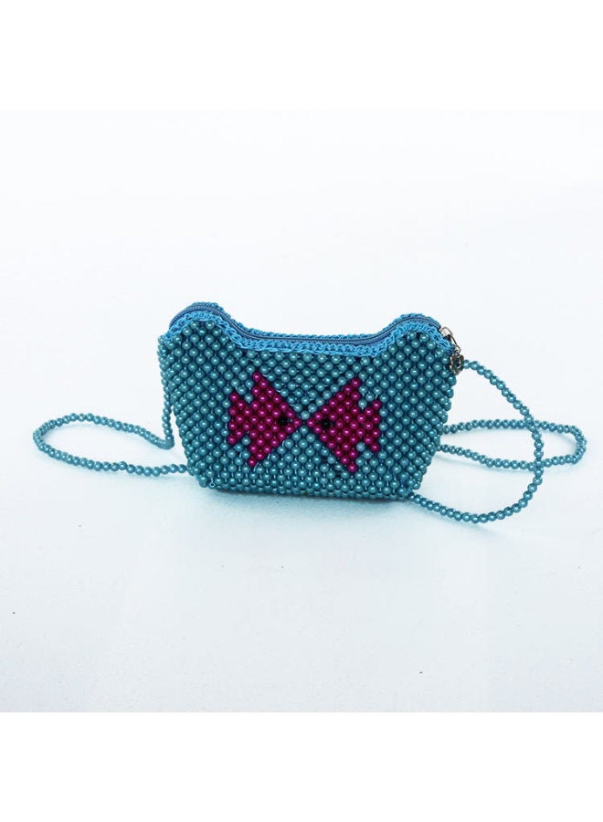Yuanbao Pearl Bag Handmade Shoulder Crossbody Bag With Zipper Fashion Children's Bag Folk Crafts Wholesale-Color:88005-5 Animal Yuanbao Pearl Bag (Long Belt)-Red  - Image 4