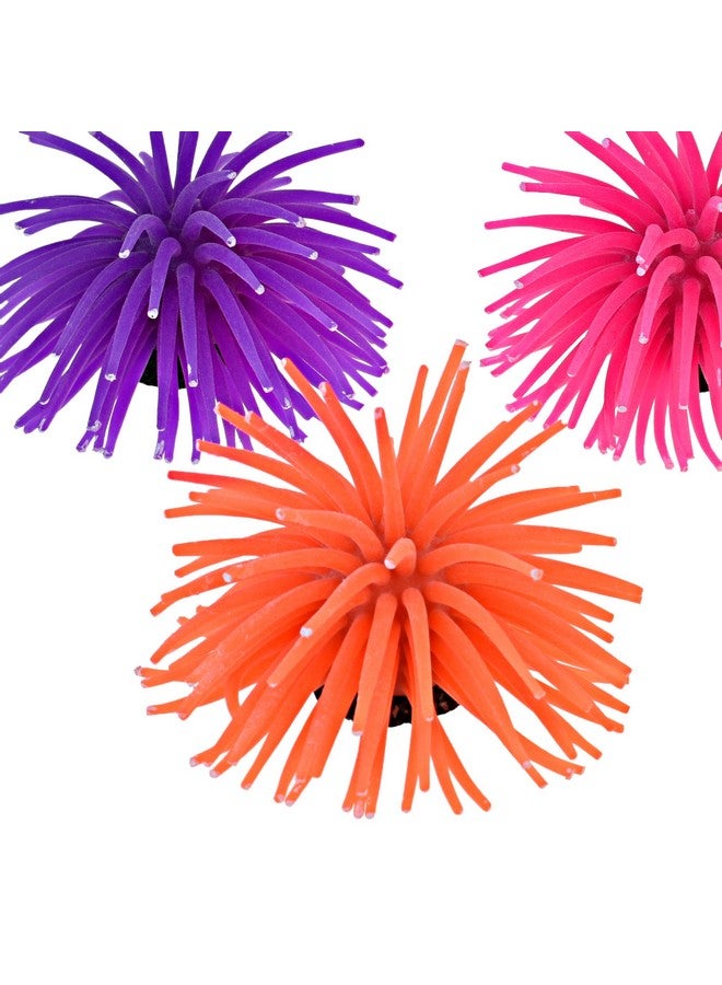 Cosmos Artificial Sea Anemone Ornaments Aquarium Fish Tank Decorations, 5 Pcs in Assorted Colors - Image 4