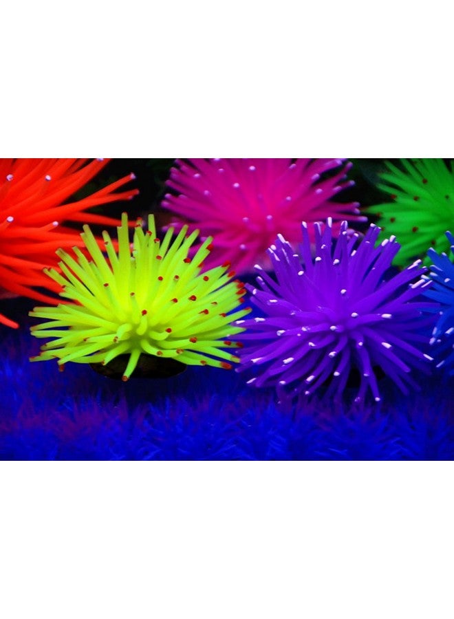 Cosmos Artificial Sea Anemone Ornaments Aquarium Fish Tank Decorations, 5 Pcs in Assorted Colors - Image 5