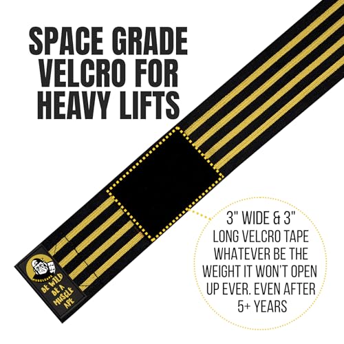 Muscleape Wrist Supporter with 8 Figured Lifting Straps for Gym Wrist Band for Men Gym & Women with Thumb Loop Straps - Wrist Wrap Gym Accessories for Men Hand Grip & Wrist Support for Gym. - Image 3