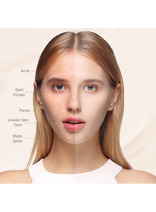 DETVFO Evanesce Soft Matte Cream Concealer, Waterproof Foundation, Full Coverage, Hydrating Long-Lasting Concealer, Moisturizing Contour And Brighten (01# Natural) - Image 5