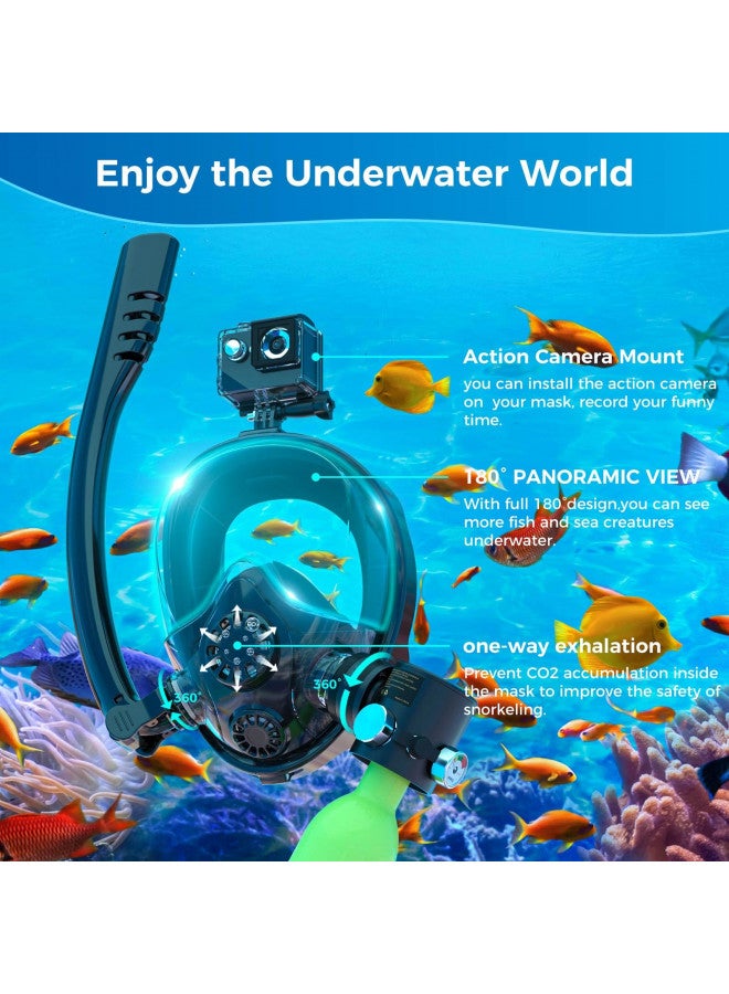 SMACO Mini Scuba Tank with Snorkel Mask 0.5L Portable Small Diving Tank with Full Face Diving Mask Reusable DOT Certified Pony Bottle Diving Cylinder Kit for Snorkeling Recreational Diving S300Plus - Image 2