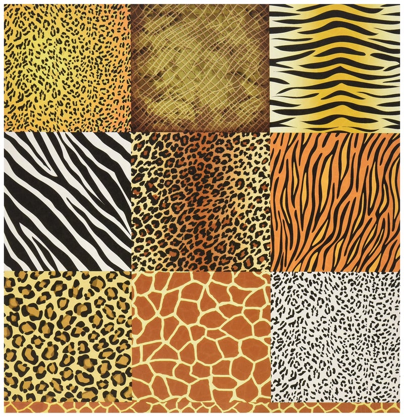 Reminisce Jungle-icious 12 by 12-Inch Double Sided Scrapbook Paper, Giraffe Print - Image 2