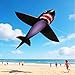 HENGDA KITE for Kids Lifelike Black Shark Kite Single Line Kite Flying for Children Kids Outdoor Toys Beach Park Playing - Image 4