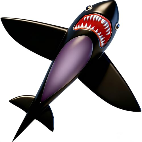 HENGDA KITE for Kids Lifelike Black Shark Kite Single Line Kite Flying for Children Kids Outdoor Toys Beach Park Playing - Image 1