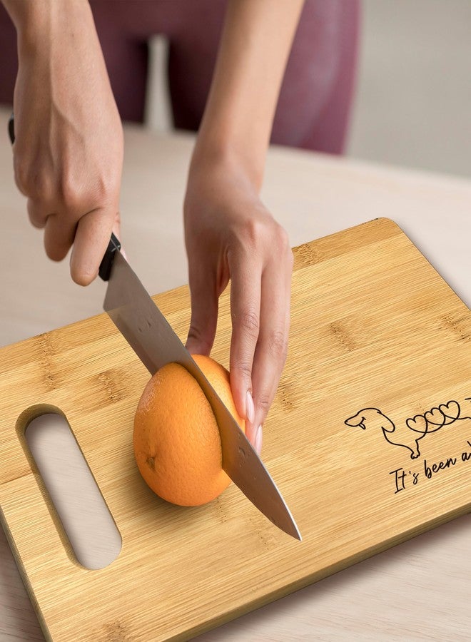 FONDCANYON Wiener Dog Gifts For Women, Dachshund Dog Lover Gifts, Mom Women Birthday Christmas, Kitchen Bamboo Cutting Board Decor - Image 5