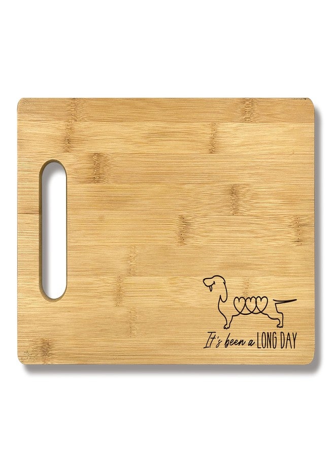 FONDCANYON Wiener Dog Gifts For Women, Dachshund Dog Lover Gifts, Mom Women Birthday Christmas, Kitchen Bamboo Cutting Board Decor - Image 1