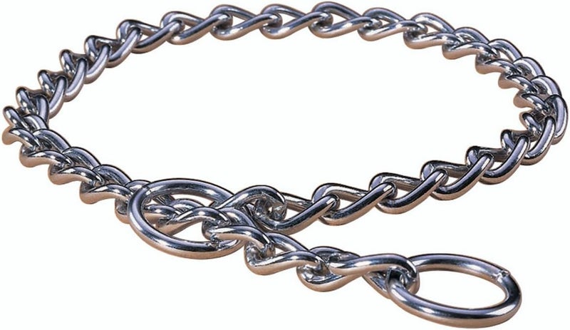 Hamilton Metal Slip Link Choke Chain Dog Collar, Extra Heavy 4.0mm x 18" - Image 1