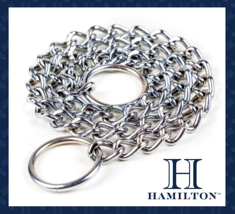 Hamilton Metal Slip Link Choke Chain Dog Collar, Extra Heavy 4.0mm x 18" - Image 5