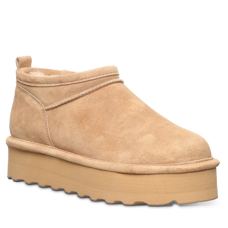 BEARPAW Women's Retro Super Shorty Iced Coffee Size 7 | Women's Ankle Boot | Comfortable Winter Boot - Image 1