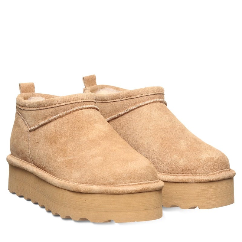 BEARPAW Women's Retro Super Shorty Iced Coffee Size 7 | Women's Ankle Boot | Comfortable Winter Boot - Image 3