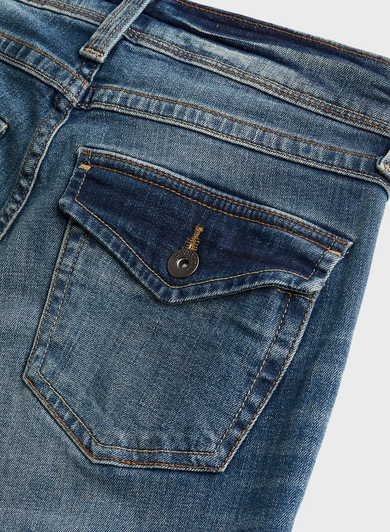 H&M Flared Low waist Jeans