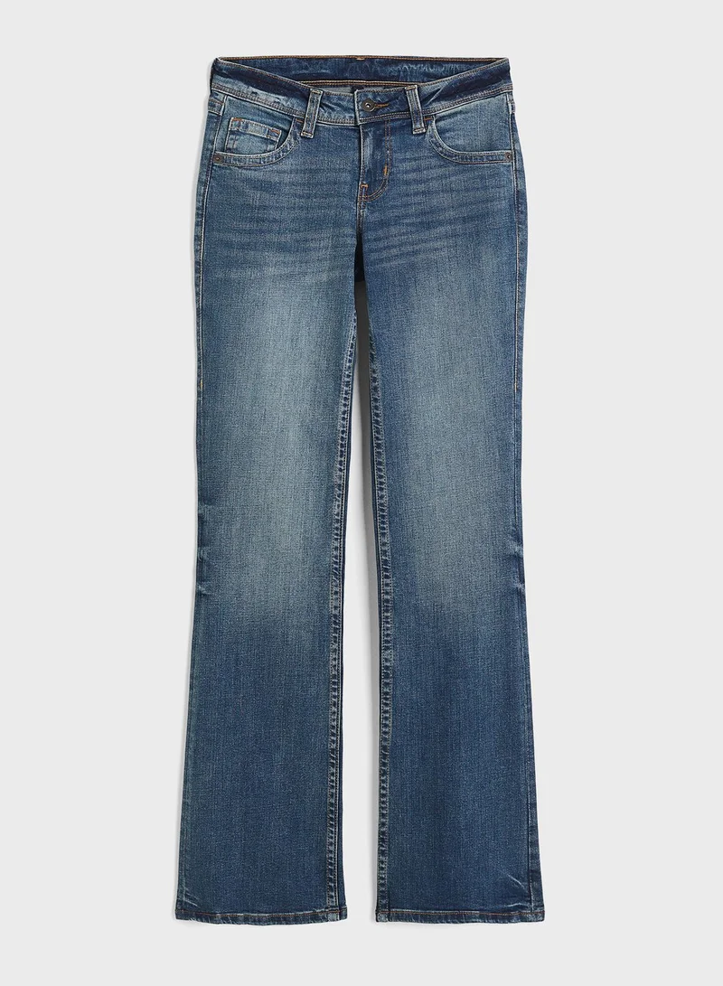 H&M Flared Low waist Jeans