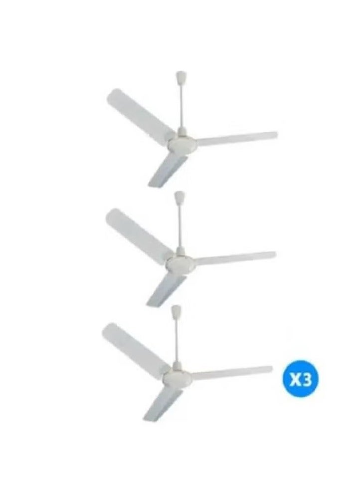 TORNADO Ceiling-Fan-Set of 3, 220V 20.4 kg TCF56WW White - Image 1