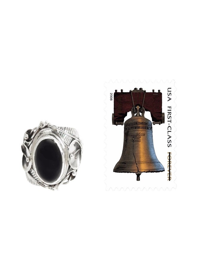 نوفيكا خاتم نوفيكا المصنوع يدويًا من العقيق الأسود على شكل زهرة، مصنوع من الفضة الإسترليني، بتصميم زهور، مرصع بحجر بخت إندونيسي أسود [إطار تاجي 0.7 بوصة ارتفاع × 0.3 بوصة عرض × 0.3 بوصة عمق، عرض السوار 0.1 بوصة] "عش الزنابق" - Image 4