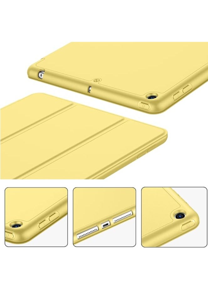 MIGOFAST iPad 9.7 Case 2018/2017 Model, 6th/5th Generation Smart Cover with Pencil Holder and Soft Baby Skin Silicone Back and Full Body Protection, Auto Wake/Sleep Cover Yellow - Image 3