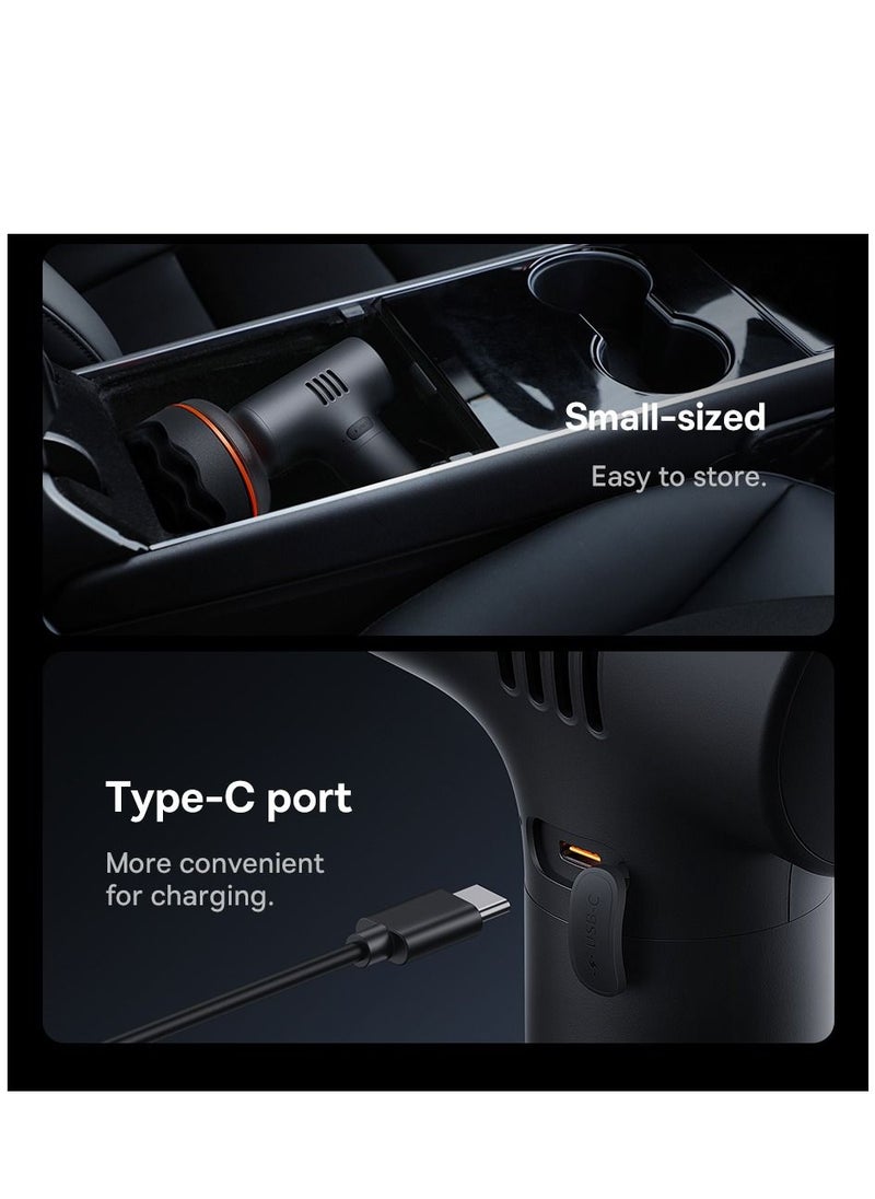 Baseus - Rechargeable Car Polisher, Mini Cordless Car Polisher, Compact and Lightweight Electric Polisher, Car Polisher (4000mAh, 300 RPM for Polishing and Buffing) - Black - Image 1