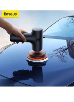 Rechargeable Car Polisher, Mini Cordless Car Polisher, Compact and Lightweight Electric Polisher, Car Polisher (4000mAh, 300 RPM for Polishing and Buffing) - Black