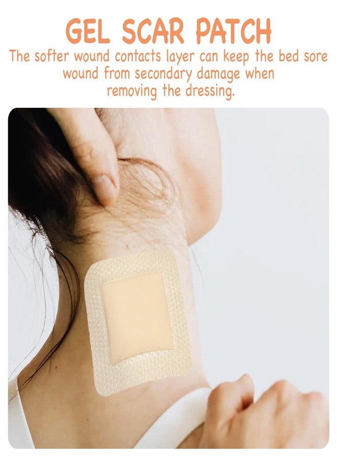 squishy 4 Pcs Bed Sore Dressing, Bandages for Wounds, 7.5cm Foam Dressing Pads for Wounds, Waterproof and Sterile Adhesive Dressing for Bedridden Patient - Image 3