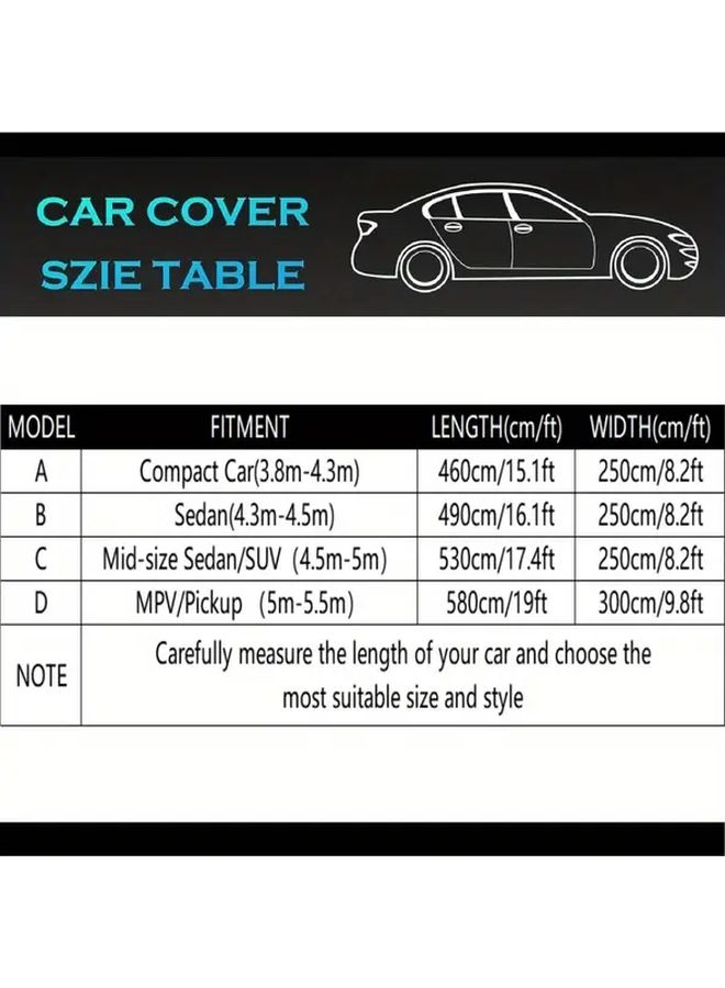 2025 Model Year All in One Heavy Duty Car Cover for SUVs Sedans Trucks Thick Oxford Fabric UV Protection Windproof Snowproof Ice Shield Reflective White Green Dome Hooks Four Seasons Car Cover Fit Vehicle Canopy - Image 2