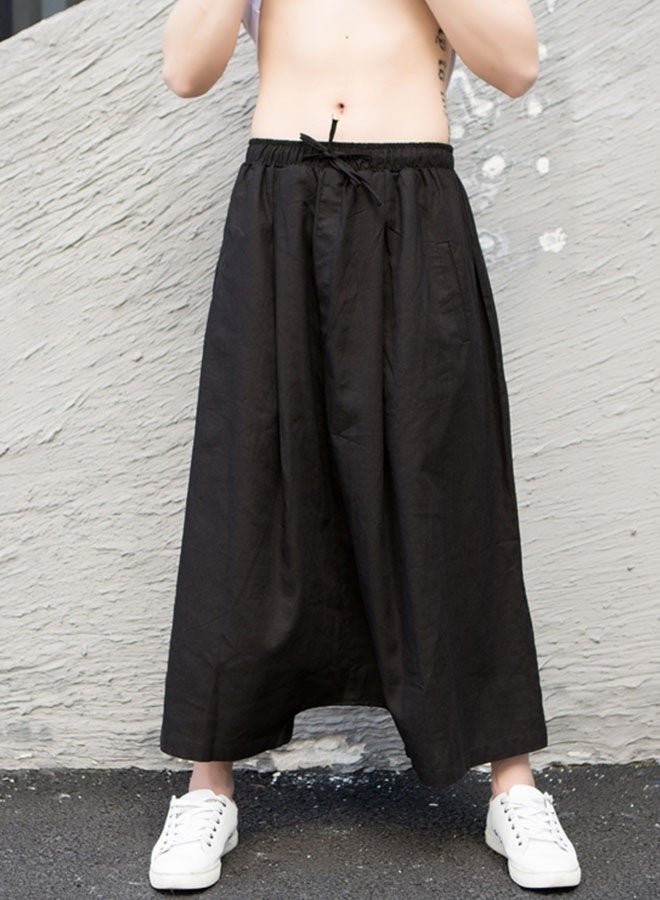 Summer men's loose black wide-leg pants  - Image 2