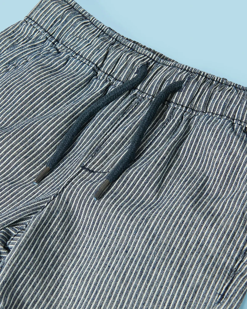 REDTAG Infant Boys Grey Twill Shorts