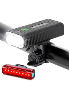 Y&D Bike Lights Front and Back, 1200 Lumens USB Rechargeable Bright 3 LED for Night Riding with Power Bank Function,IPX5 Waterproof All Bikes  - Image 1