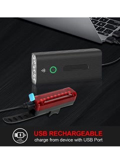 Y&D Bike Lights Front and Back, 1200 Lumens USB Rechargeable Bright 3 LED for Night Riding with Power Bank Function,IPX5 Waterproof All Bikes  - Image 4