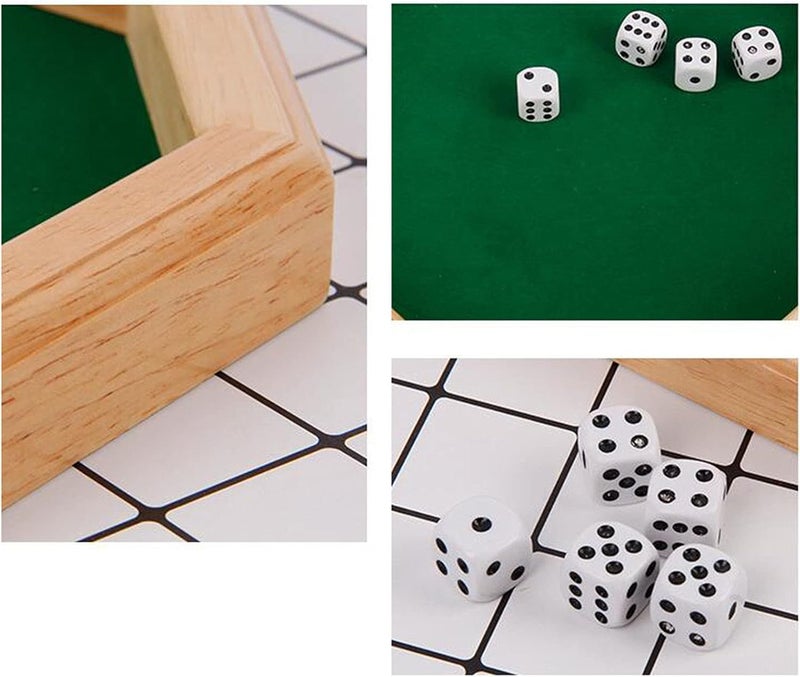 klarako Dice Plate, Heavy Duty Wooden Dice Tray  Bottom Dice Rolling Tray Perfect Rolling Device to Stop Polyhedral Dice - Image 4