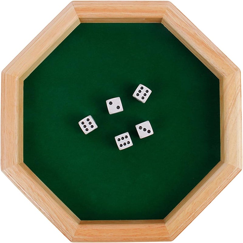 klarako Dice Plate, Heavy Duty Wooden Dice Tray  Bottom Dice Rolling Tray Perfect Rolling Device to Stop Polyhedral Dice - Image 1