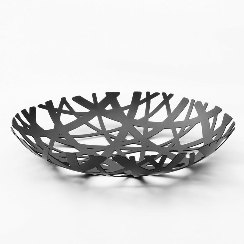 IBWell Fruit Bowl Integrated High end Modern Home Creative Fruit Basket for Counters Kitchen Countertop Home DecorBlack - Image 2