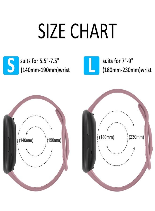 اي كي مجموعة من 3 أساور رياضية متوافقة مع ساعات Fitbit Sense 2 / Sense / Fitbit Versa 4 / Versa 3، للرجال والنساء، أساور كلاسيكية ناعمة لساعات Fitbit Sense 2 / Sense / Versa 4 / Versa 3 الذكية - Image 3