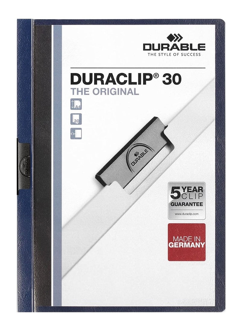 Durable مجلد ديراكليب 25 قطعة باللون الأزرق الداكن - Image 2