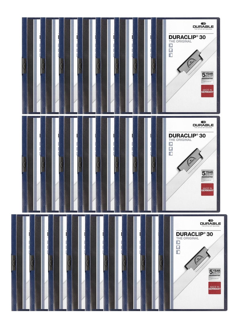 Durable مجلد ديراكليب 25 قطعة باللون الأزرق الداكن - Image 1