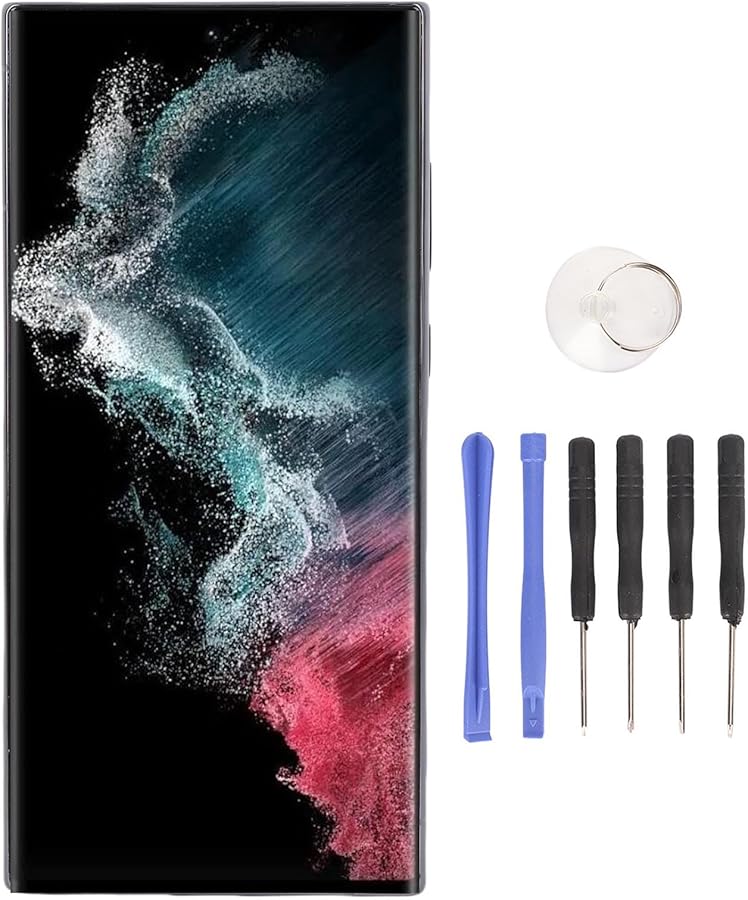 Aramox 5G 6.8 بوصة شاشة TFT تعمل باللمس مجموعة رقمنة لـ Samsung Galaxy S23 Ultra SM S908B S908U أسود مع أدوات الإصلاح - Image 3