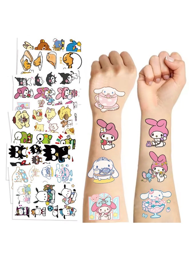 NIBEMINENT 10 Pcs Cartoon Sanrio Deco Kit Waterproof Stickers, High Definition Printing Bright Colors, Suitable for Laptop Skateboard Luggage Water Bottle Guitar DIY - Image 2