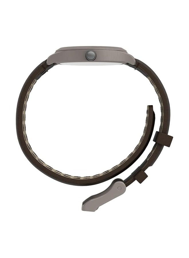 Timex Men's T40051 Expedition Metal Field Brown Leather Strap Watch - Image 2