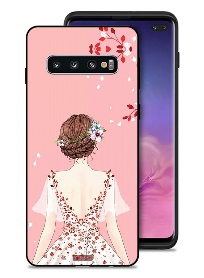 Tolwak Samsung Galaxy S10 Plus Protective Case Cover Standing Girl Art - Image 1