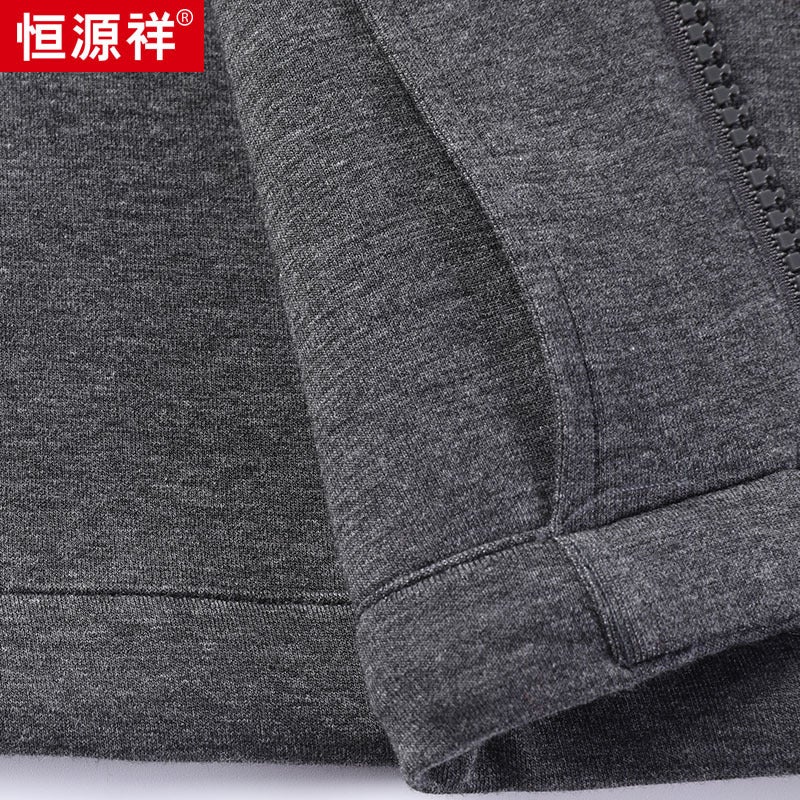 380g Stand Collar Sleeveless Crop Top Leisure Zipper Open Shirt Vest Men Autumn Urban Style Cotton Polyester Daily Use Dark gray - Image 4