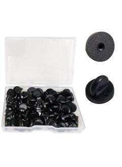 Lapel Pin Backings Butterfly Clutch Pin Backings Pvc Rubber Pin Backs Pin Keepers For Replacement Uniform Badge (Black Pack Of 50) - pzsku/Z1E9EC78FB163BE2DCC42Z/45/_/1724480072/c03896de-8570-496c-a37c-4bbf147cfa4c