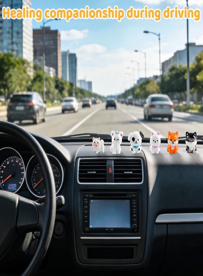 ZLSPTK 22Pcs Dog Dashboard Decorations for Car Cute Dog Computer Monitor Decor Figurines Bulk Car Decor Interior Mini Dogs Statues Resin Funny Office Desk Accessories for Women Men TV Frame Dogs Lover Gifts - Image 3
