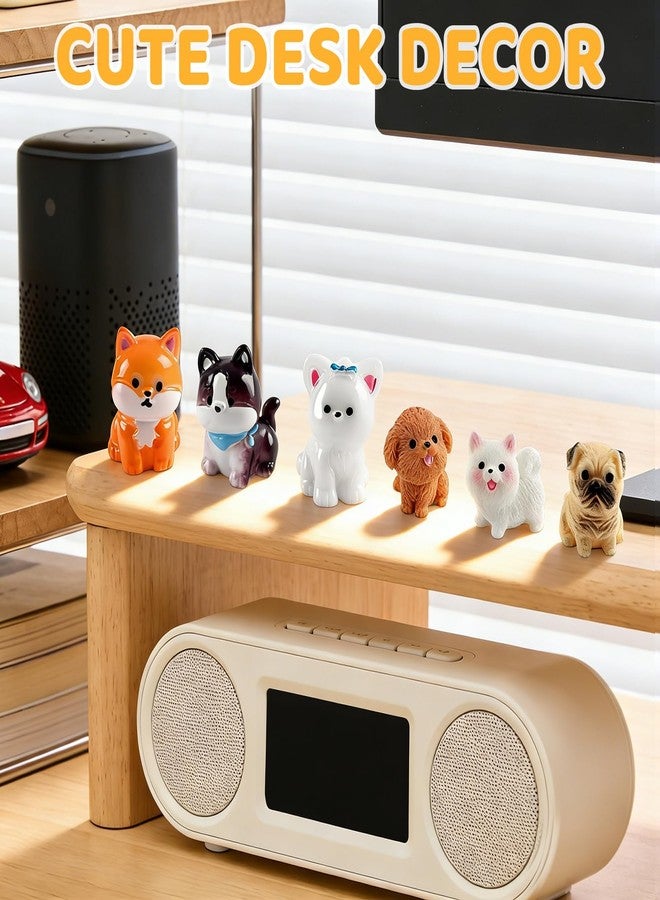 ZLSPTK 22Pcs Dog Dashboard Decorations for Car Cute Dog Computer Monitor Decor Figurines Bulk Car Decor Interior Mini Dogs Statues Resin Funny Office Desk Accessories for Women Men TV Frame Dogs Lover Gifts - Image 5