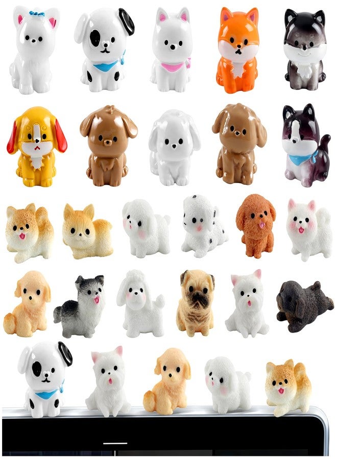 ZLSPTK 22Pcs Dog Dashboard Decorations for Car Cute Dog Computer Monitor Decor Figurines Bulk Car Decor Interior Mini Dogs Statues Resin Funny Office Desk Accessories for Women Men TV Frame Dogs Lover Gifts - Image 1
