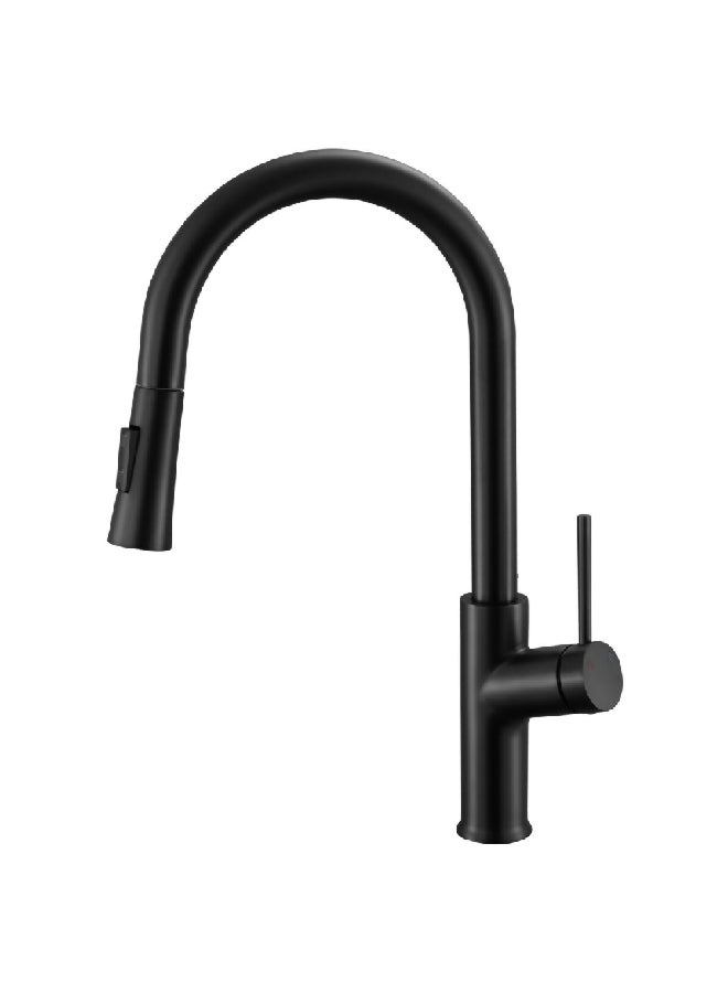 Aqua Drop Elegant and Modern Design Stainless Steel Kitchen Mixer Black 1 x 1 x 1 cm JS-K090B
